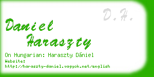daniel haraszty business card
